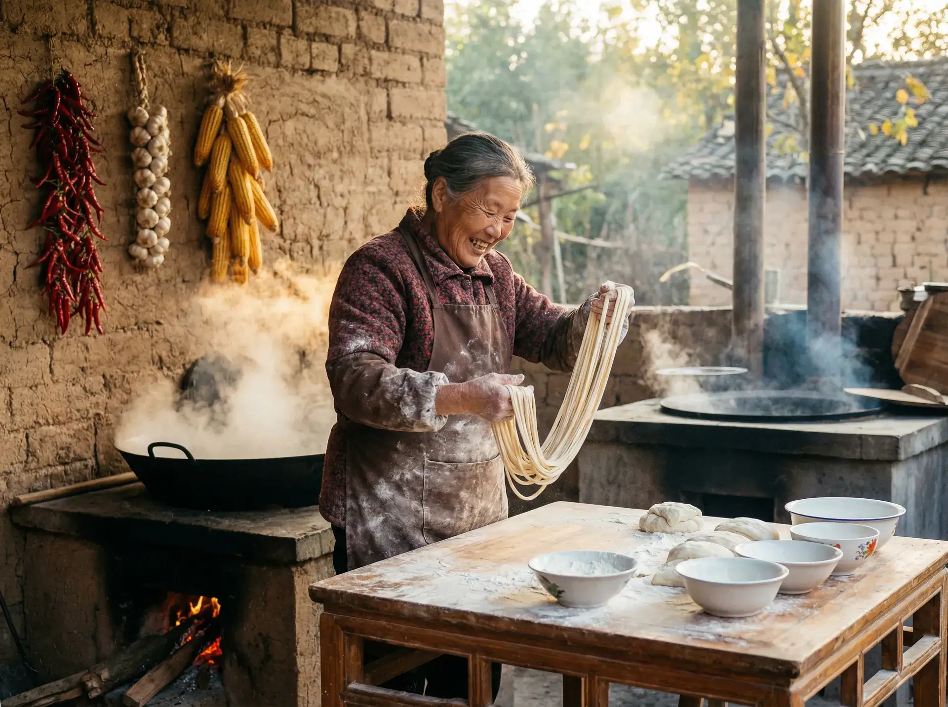 农家大嫂手擀面 - 99九九免费热在线精品 乡村美食